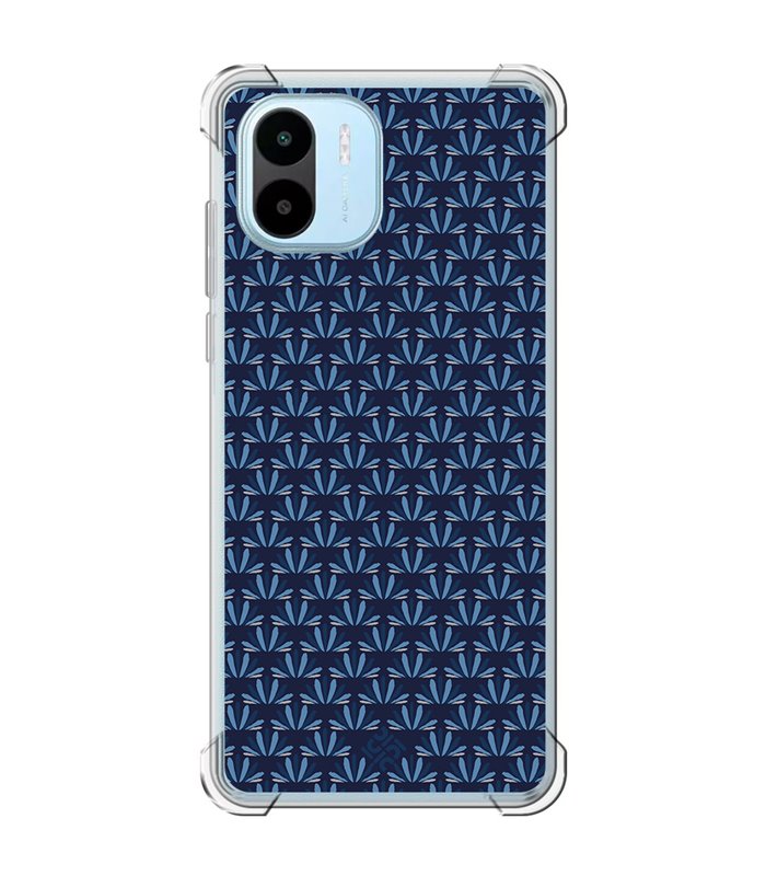 Funda Antigolpe [ Xiaomi Redmi A1 ] Dibujo Japones [ Patron Abstracto Loto Azul ] Esquina Reforzada Silicona 1.5mm