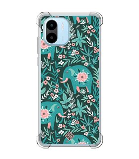 Funda Antigolpe [ Xiaomi Redmi A1 ] Dibujo Mascotas [ Estampado Elefantes Florales ] Esquina Reforzada Silicona