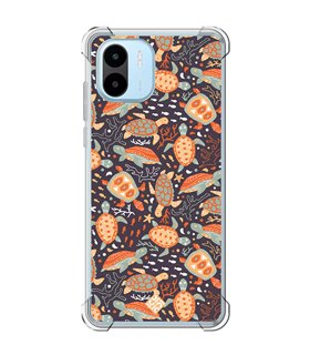 Funda Antigolpe [ Xiaomi Redmi A1 ] Dibujo Mascotas [ Estampado de Tortugas ] Esquina Reforzada Silicona 1.5mm