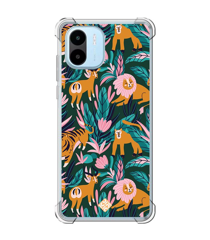 Funda Antigolpe [ Xiaomi Redmi A1 ] Dibujo Mascotas [ Estampado Animales de Selva ] Esquina Reforzada Silicona 1.5