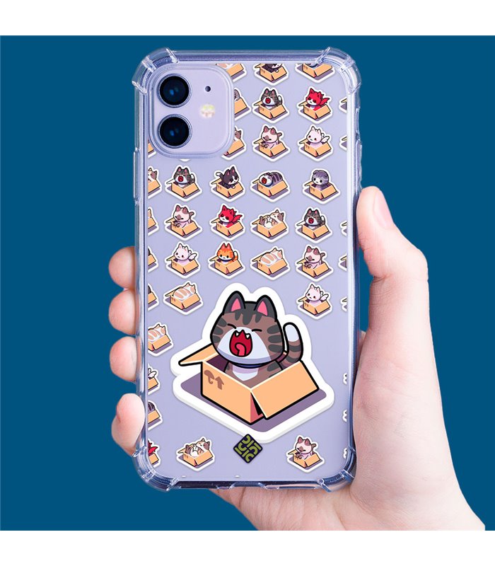 Funda Antigolpe [ Xiaomi Redmi A1 ] Dibujo Mascotas [ Gatos en Cajas ] Esquina Reforzada Silicona 1.5mm Transparente