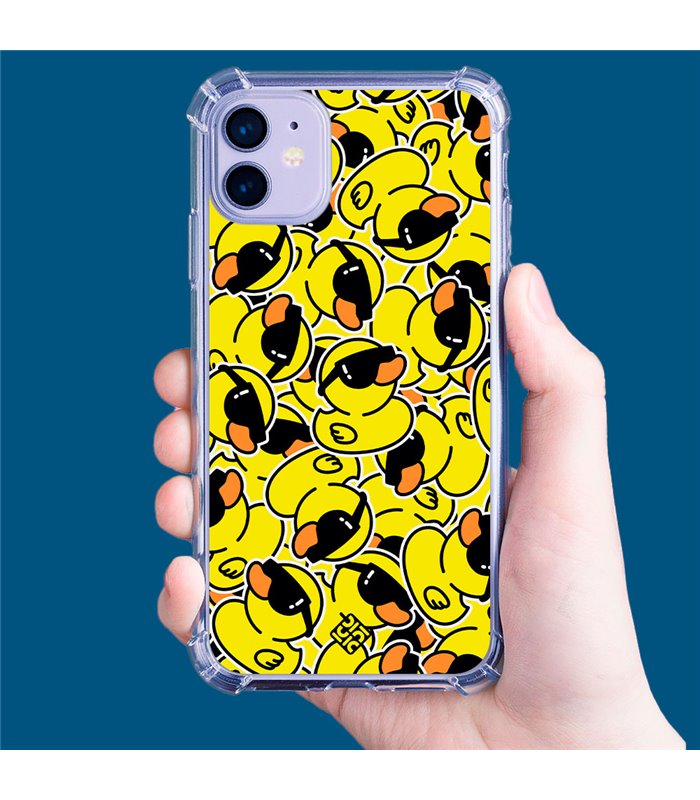 Funda Antigolpe [ Xiaomi Redmi A1 ] Dibujo Mascotas [ Pegatinas Patito Cool ] Esquina Reforzada Silicona 1.5 Transparente