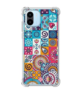 Funda Antigolpe [ Xiaomi Redmi A1 ] Dibujo Auténtico [ Collage Mosaico Mandala ] Esquina Reforzada Silicona 1.5mm