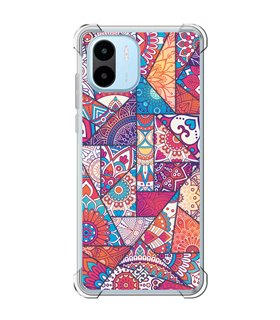 Funda Antigolpe [ Xiaomi Redmi A1 ] Dibujo Auténtico [ Mosaico Vidriera Mandala ] Esquina Reforzada Silicona 1.5mm