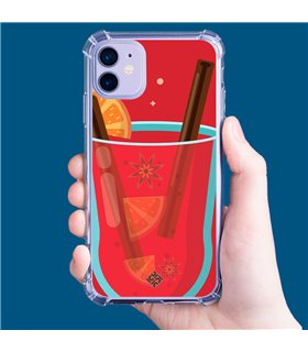 Funda Antigolpe [ Xiaomi Redmi A1 ] Dibujo Auténtico [ Vino Caliente ] Esquina Reforzada Silicona 1.5mm Transparente