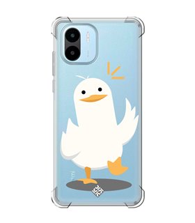 Funda Antigolpe [ Xiaomi Redmi A1 ] Dibujo Auténtico [ Pato Caminando ] Esquina Reforzada Silicona 1.5mm Transparente