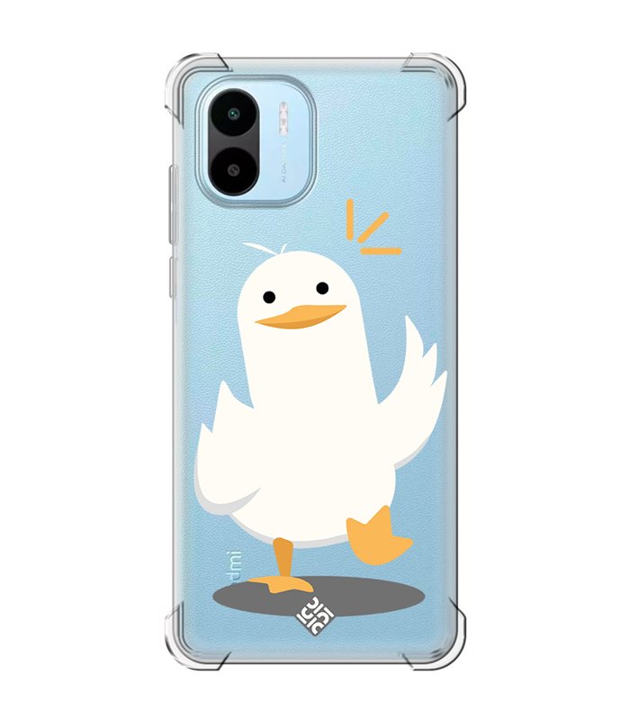 Funda Antigolpe [ Xiaomi Redmi A1 ] Dibujo Auténtico [ Pato Caminando ] Esquina Reforzada Silicona 1.5mm Transparente