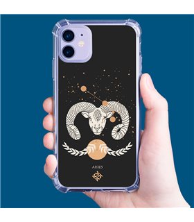 Funda Antigolpe [ Xiaomi Redmi A1 ] Dibujo Zodiaco [ Signo Zodiacal - Aries ] Esquina Reforzada Silicona 1.5mm 