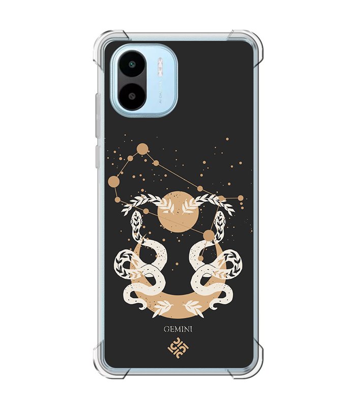 Funda Antigolpe [ Xiaomi Redmi A1 ] Dibujo Zodiaco [ Signo Zodiacal - Geminis ] Esquina Reforzada Silicona 1.5mm 