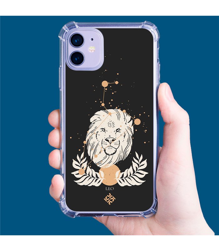 Funda Antigolpe [ Xiaomi Redmi A1 ] Dibujo Zodiaco [ Signo Zodiacal - Leo ] Esquina Reforzada Silicona 1.5mm Transparente