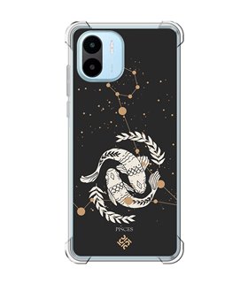 Funda Antigolpe [ Xiaomi Redmi A1 ] Dibujo Zodiaco [ Signo zodiacal - Picis ] Esquina Reforzada Silicona 1.5 Transparente