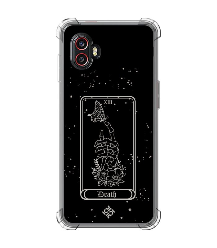 Funda Antigolpe [ Samsung Galaxy XCover 6 Pro ] Dibujo Esotérico [ Carta del Tarot -  Death ] Esquina Reforzada Silicona 1.5mm