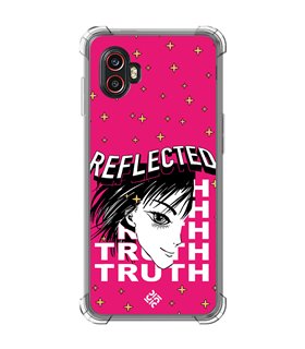 Funda Antigolpe [ Samsung Galaxy XCover 6 Pro ] Dibujos Frikis [ Chica Manga Reflected Truth ] Esquina Reforzada 1.5mm Transpare