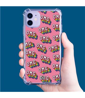 Funda Antigolpe [ Samsung Galaxy XCover 6 Pro ] Dibujo Frases Guays [ OMG ] Esquina Reforzada Silicona 1.5mm Transparente