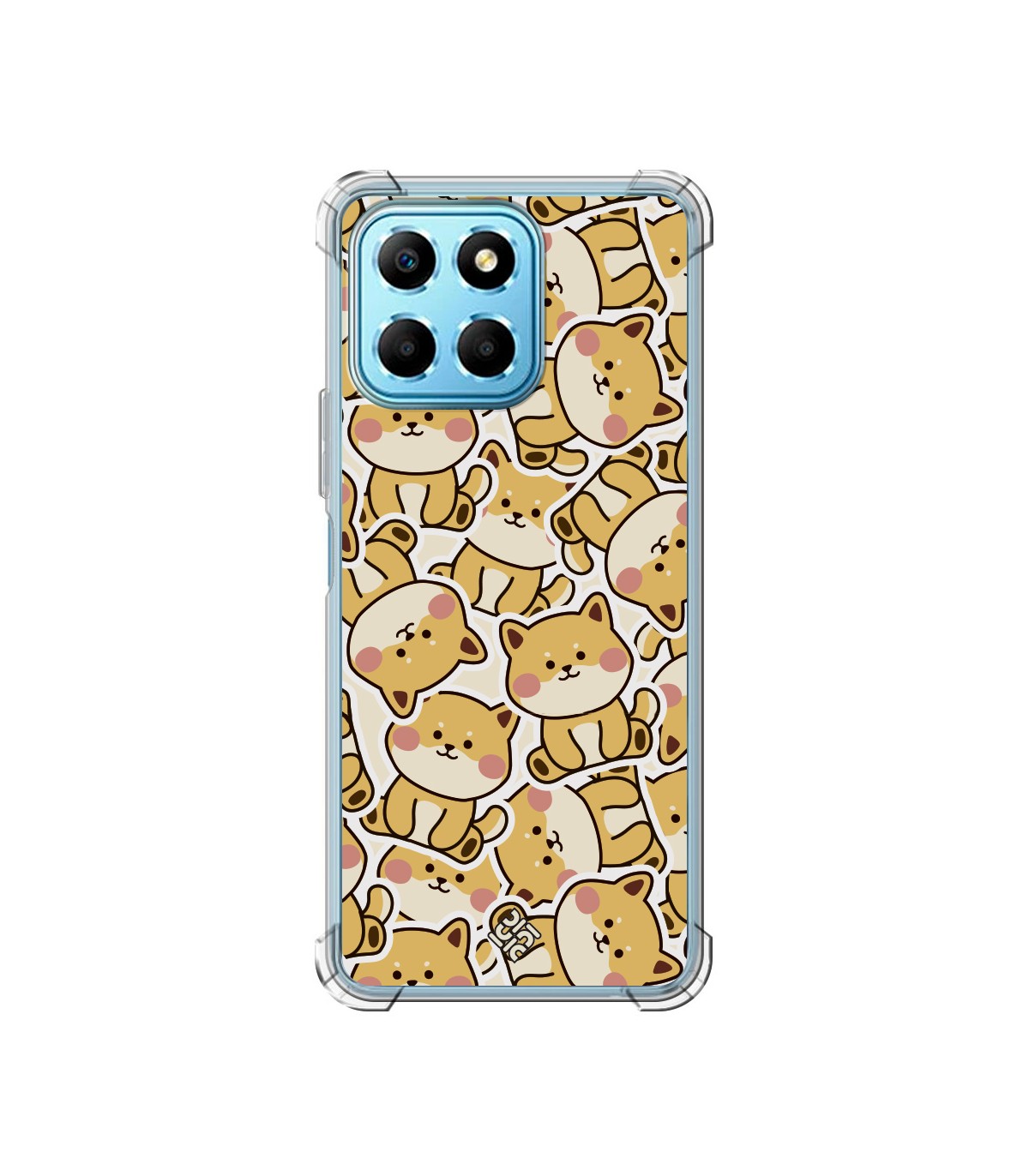 Compra Funda Cute [ Honor X8 5G ] Pegatinas Perrito Shiba Esquina Reforzado