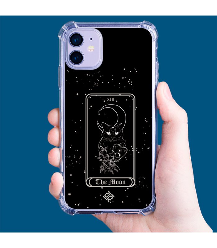 Funda Antigolpe [ Honor X8 5G ] Dibujo Esotérico [ Carta del Tarot - The Moon ] Esquina Reforzada Silicona 1.5mm Transparente