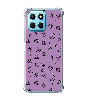 Funda Antigolpe [ Honor X8 5G ] Dibujo Esotérico [ 12 Signos del Zodiaco ] Esquina Reforzada Silicona 1.5mm Transparente