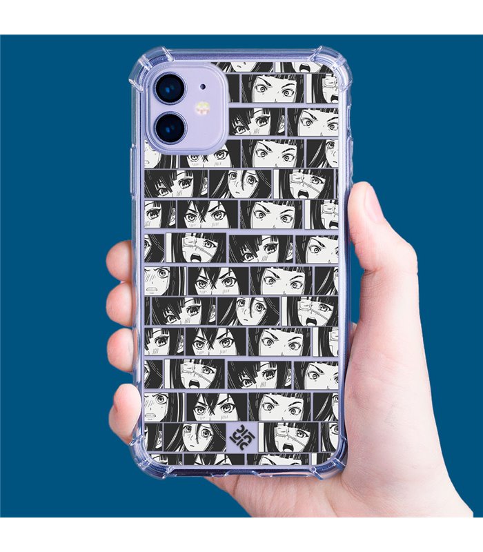 Funda Antigolpe [ Honor X8 5G ] Dibujos Frikis [ Ojos Estilo Manga - Concepto de Historieta ] Esquina Reforzada Silicona