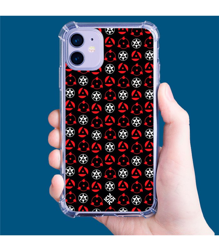 Funda Antigolpe [ Honor X8 5G ] Dibujos Frikis [ Ojos Sharingan ] Esquina Reforzada Silicona 1.5mm Transparente