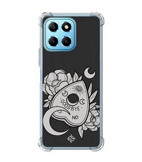 Funda Antigolpe [ Honor X8 5G ] Dibujo Gotico [ Dieza de la Ouija - Yes or No ] Esquina Reforzada Silicona 1.5mm Transparente