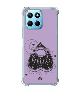 Funda Antigolpe [ Honor X8 5G ] Dibujo Gotico [ Dieza de la Ouija - Hello ] Esquina Reforzada Silicona 1.5mm Transparente