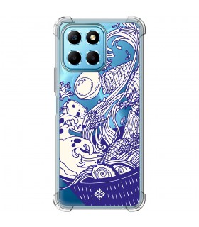 Funda Antigolpe [ Honor X8 5G ] Dibujo Japones [ Ramen ] Esquina Reforzada Silicona 1.5mm Transparente