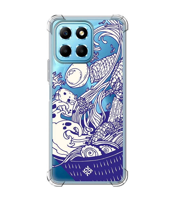 Funda Antigolpe [ Honor X8 5G ] Dibujo Japones [ Ramen ] Esquina Reforzada Silicona 1.5mm Transparente