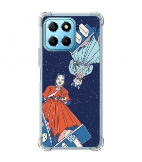 Funda Antigolpe [ Honor X8 5G ] Dibujo Japones [ Los dioses Japoneses Desde Arriba ] Esquina Reforzada Silicona 1.5mm