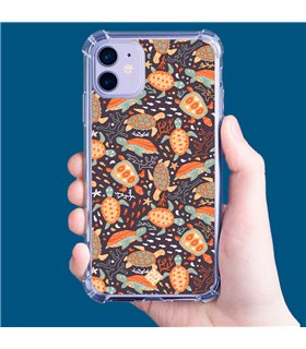 Funda Antigolpe [ Honor X8 5G ] Dibujo Mascotas [ Estampado de Tortugas ] Esquina Reforzada Silicona 1.5mm Transparente