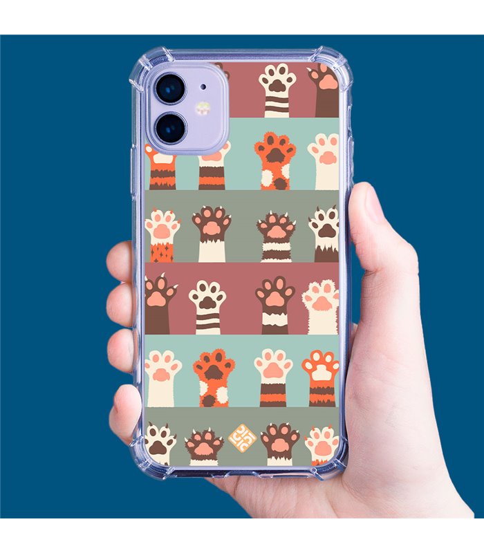 Funda Antigolpe [ Honor X8 5G ] Dibujo Mascotas [ Zarpas de Gatos ] Esquina Reforzada Silicona 1.5mm Transparente