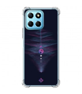 Funda Antigolpe [ Honor X8 5G ] Diseño Música [ Dibujo Abstracto Música ] Esquina Reforzada Silicona 1.5mm Transparente