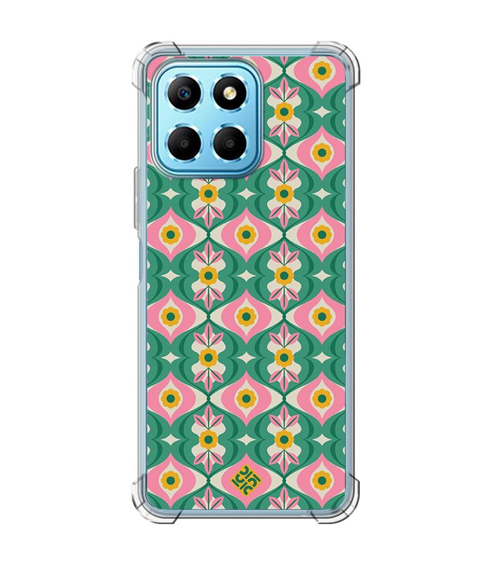 Funda Antigolpe [ Honor X8 5G ] Dibujos Retro [ Tercer Ojo - Caleidoscopio ] Esquina Reforzada Silicona 1.5mm Transparente