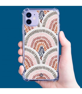 Funda Antigolpe [ Honor X8 5G ] Dibujo Tendencias [ Diseño Mosaico ] Esquina Reforzada Silicona 1.5mm Transparente