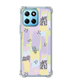 Funda Antigolpe [ Honor X8 5G ] Dibujo Tendencias [ Patron Pinceladas Coloridas Con Estampado ] Esquina Reforzada Silicona