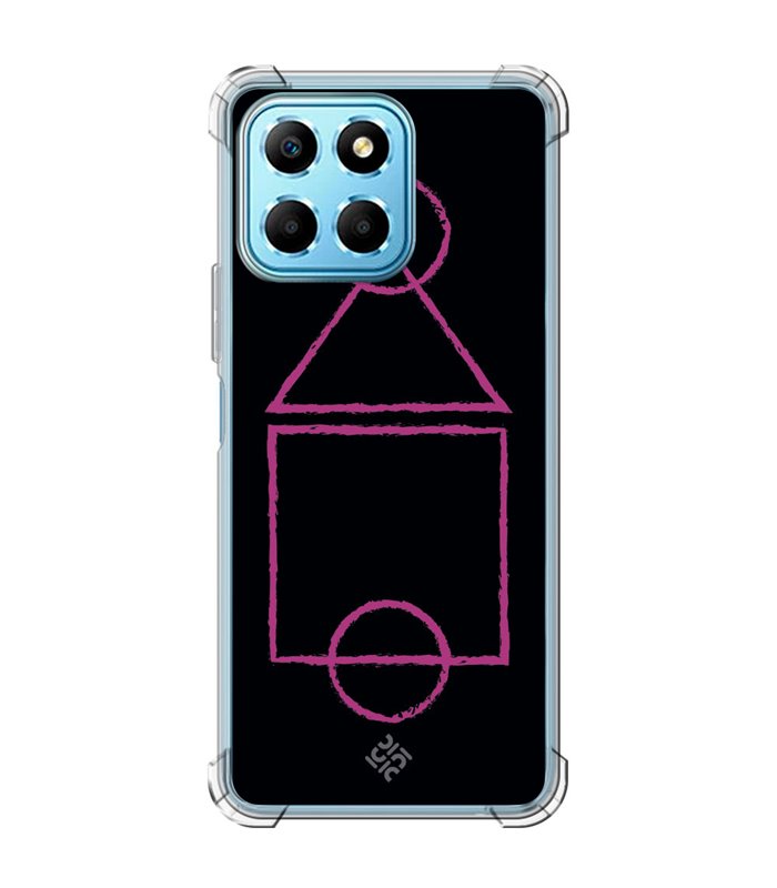 Funda Antigolpe [ Honor X8 5G ] Squid Game [Pista de Juego] Esquina Reforzada Silicona 1.5mm Transparente