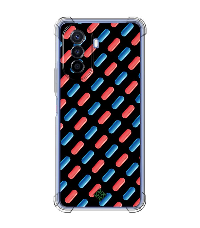 Funda Antigolpe [ Huawei Nova Y70 ] Cine Fantástico [ Pildora Roja y Azul ] Esquina Reforzada Silicona 1.5mm