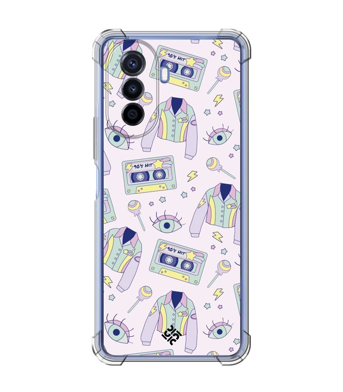 Funda Antigolpe [ Huawei Nova Y70 ] Dibujo Cute [ Chaqueta Retro de Color Pastel Años 90 ] Esquina Reforzada Silicona 1.5