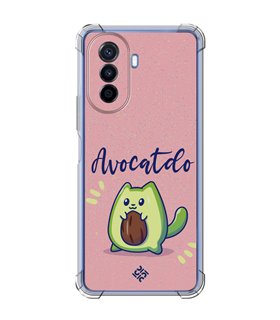 Funda Antigolpe [ Huawei Nova Y70 ] Dibujo Cute [ Avocatdo ] Esquina Reforzada Silicona 1.5mm Transparente