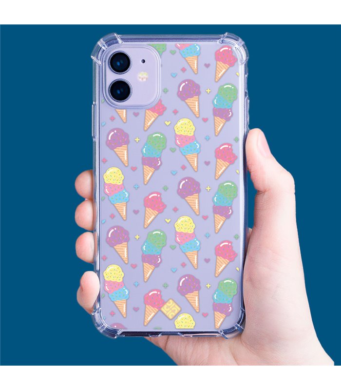 Funda Antigolpe [ Samsung Galaxy A04 ] Dibujo Auténtico [ Cucurucho de Helados ] Esquina Reforzada Silicona 1.5mm