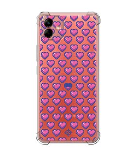 Funda Antigolpe [ Samsung Galaxy A04 ] Dibujo Gamers [ Contadores de Vida Retro Pixel ] Esquina Reforzada 1.5 Transparente
