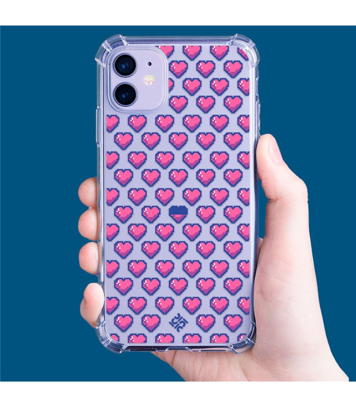 Funda Antigolpe [ Samsung Galaxy A04 ] Dibujo Gamers [ Contadores de Vida Retro Pixel ] Esquina Reforzada 1.5 Transparente