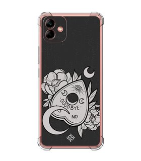 Funda Antigolpe [ Samsung Galaxy A04 ] Dibujo Gotico [ Dieza de la Ouija - Yes or No ] Esquina Reforzada Silicona 1.5mm 