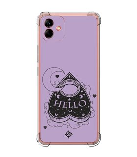 Funda Antigolpe [ Samsung Galaxy A04 ] Dibujo Gotico [ Dieza de la Ouija - Hello ] Esquina Reforzada Silicona 1.5mm