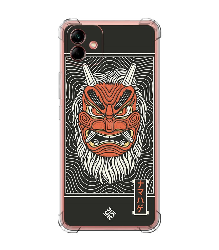 Funda Antigolpe [ Samsung Galaxy A04 ] Dibujo Japones [ Demonio Namahage Japones ] Esquina Reforzada Silicona 1.5mm