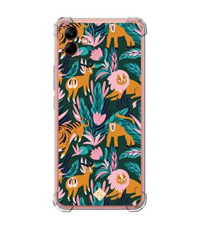 Funda Antigolpe [ Samsung Galaxy A04 ] Dibujo Mascotas [ Estampado Animales de Selva ] Esquina Reforzada Silicona 1.5