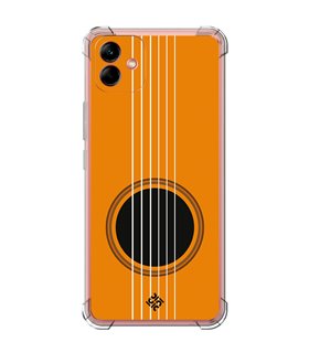 Funda Antigolpe [ Samsung Galaxy A04 ] Diseño Música [ Caja de Resonancia Guitarra ] Esquina Reforzada Silicona 1.5mm