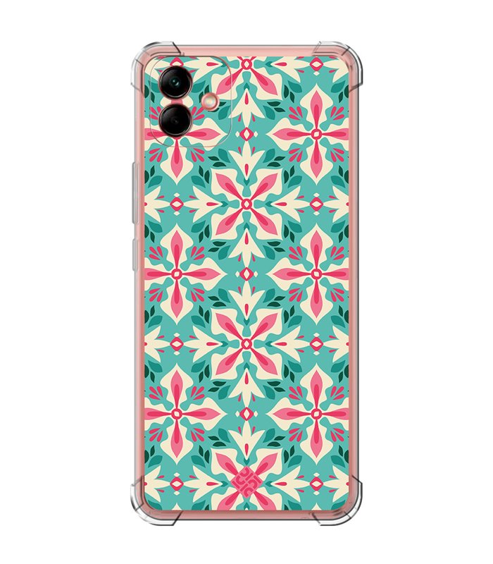 Funda Antigolpe [ Samsung Galaxy A04 ] Dibujos Retro [ Caleidoscopio ] Esquina Reforzada Silicona 1.5mm Transparente