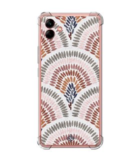 Funda Antigolpe [ Samsung Galaxy A04 ] Dibujo Tendencias [ Diseño Mosaico ] Esquina Reforzada Silicona 1.5mm Transparente