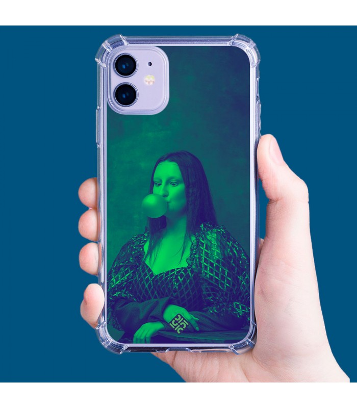 Funda Antigolpe [ Samsung Galaxy A04 ] Dibujo Auténtico [ Mona Lisa Moderna ] Esquina Reforzada Silicona 1.5mm Transparente