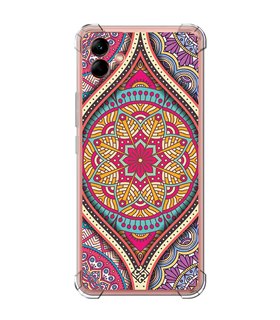 Funda Antigolpe [ Samsung Galaxy A04 ] Dibujo Auténtico [ Baldosa de Teja Mandala ] Esquina Reforzada Silicona 1.5mm